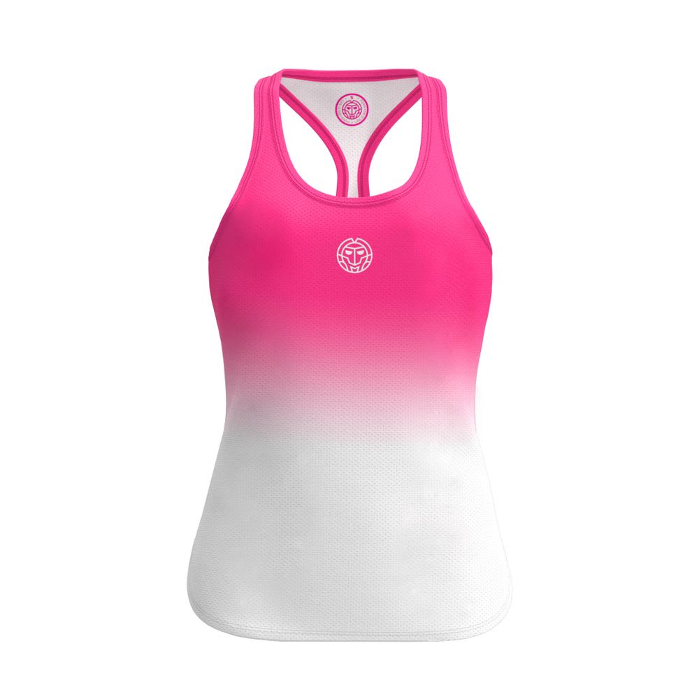 Polera Mujer Bidi Badu Crew Gradiant Tank Pink White Talla M