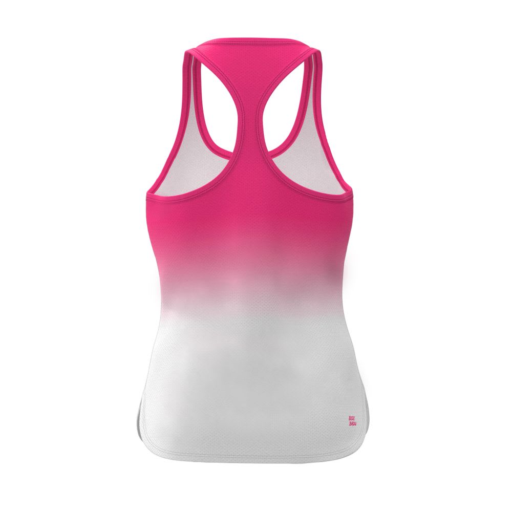 Polera Mujer Bidi Badu Crew Gradiant Tank Pink White Talla M