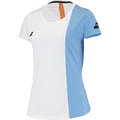 Polera Mujer Deportiva Babolat Play Cap Sleeve Top White Blithe blue M