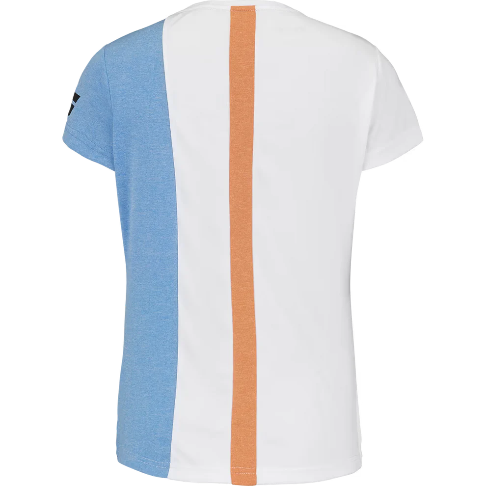 Polera Mujer Deportiva Babolat Play Cap Sleeve Top White Blithe blue M