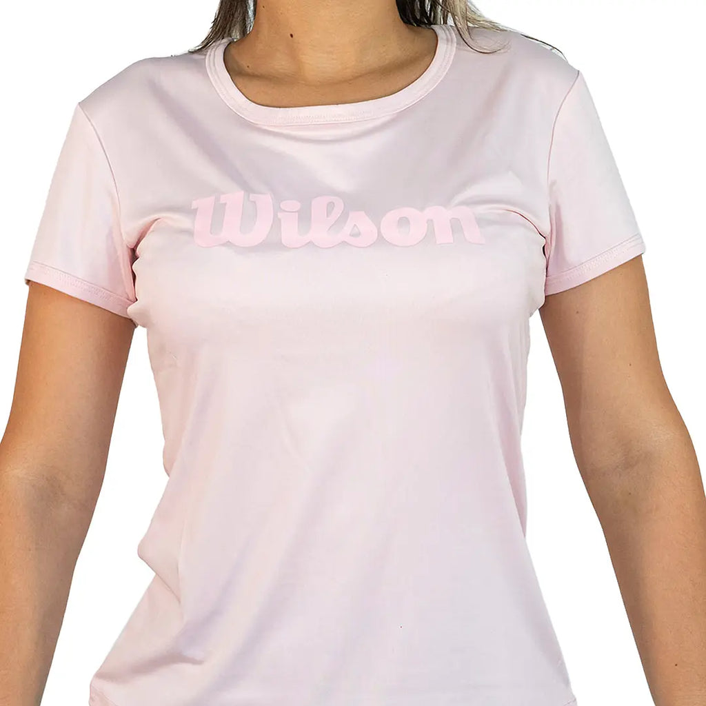 Polera Mujer Deportiva Wilson Rosada T Shirt L