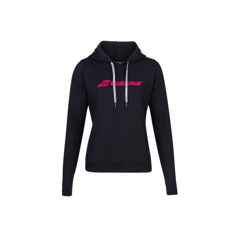 Poleron Mujer Babolat Exercise Hood Sweat Woman Black M