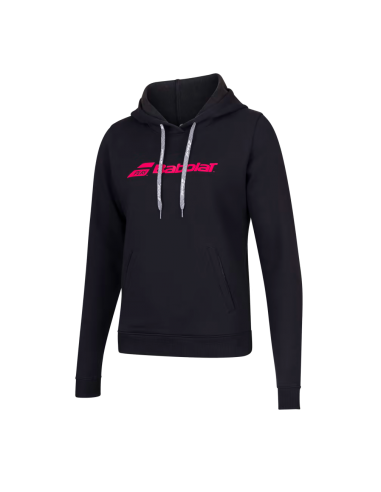 Poleron Mujer Babolat Exercise Hood Sweat Woman Black M
