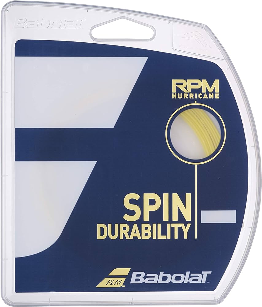 Set Cuerda de Tenis Babolat Rpm Hurricane Spin Durability Yellow 1.25mm