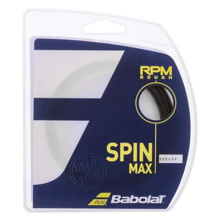 Set Cuerda de Tenis Babolat Rpm Rough Spin Max Black 1.25mm