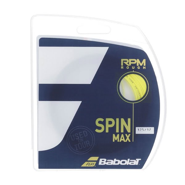 Set Cuerda de Tenis Babolat Rpm Rough Spin Max Yellow 1.25mm