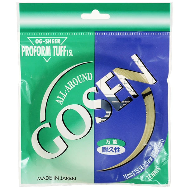 Set Cuerda de Tenis Gosen Japan 1.37mm