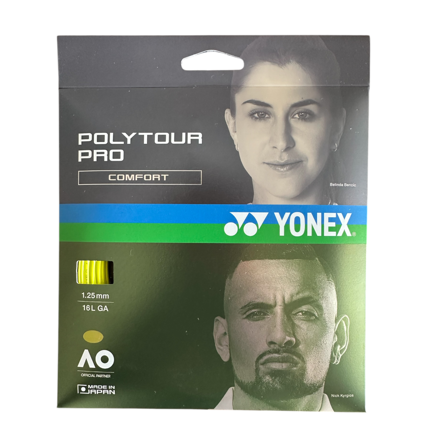 Set Cuerda de Tenis Yonex Polytour Pro Amarilla 1.25mm
