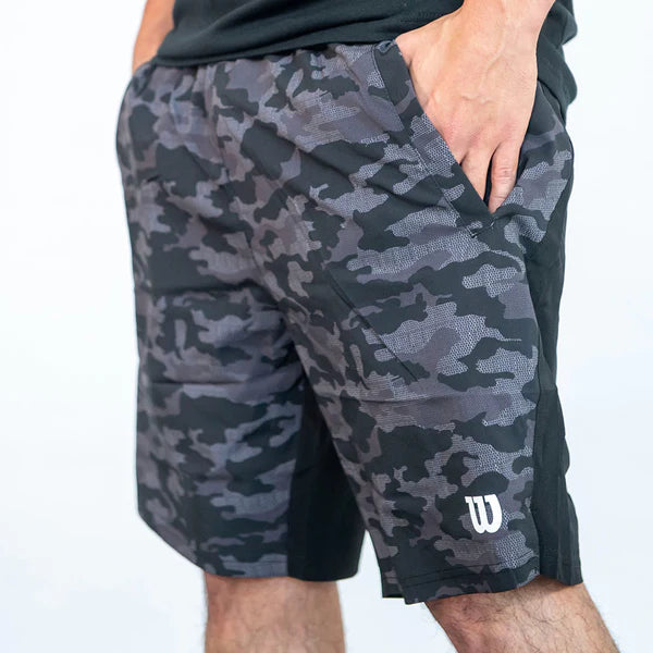 Short Hombre Deportivo Wilson Flex Negro Camuflaje Talla M