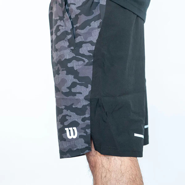 Short Hombre Deportivo Wilson Flex Negro Camuflaje Talla M