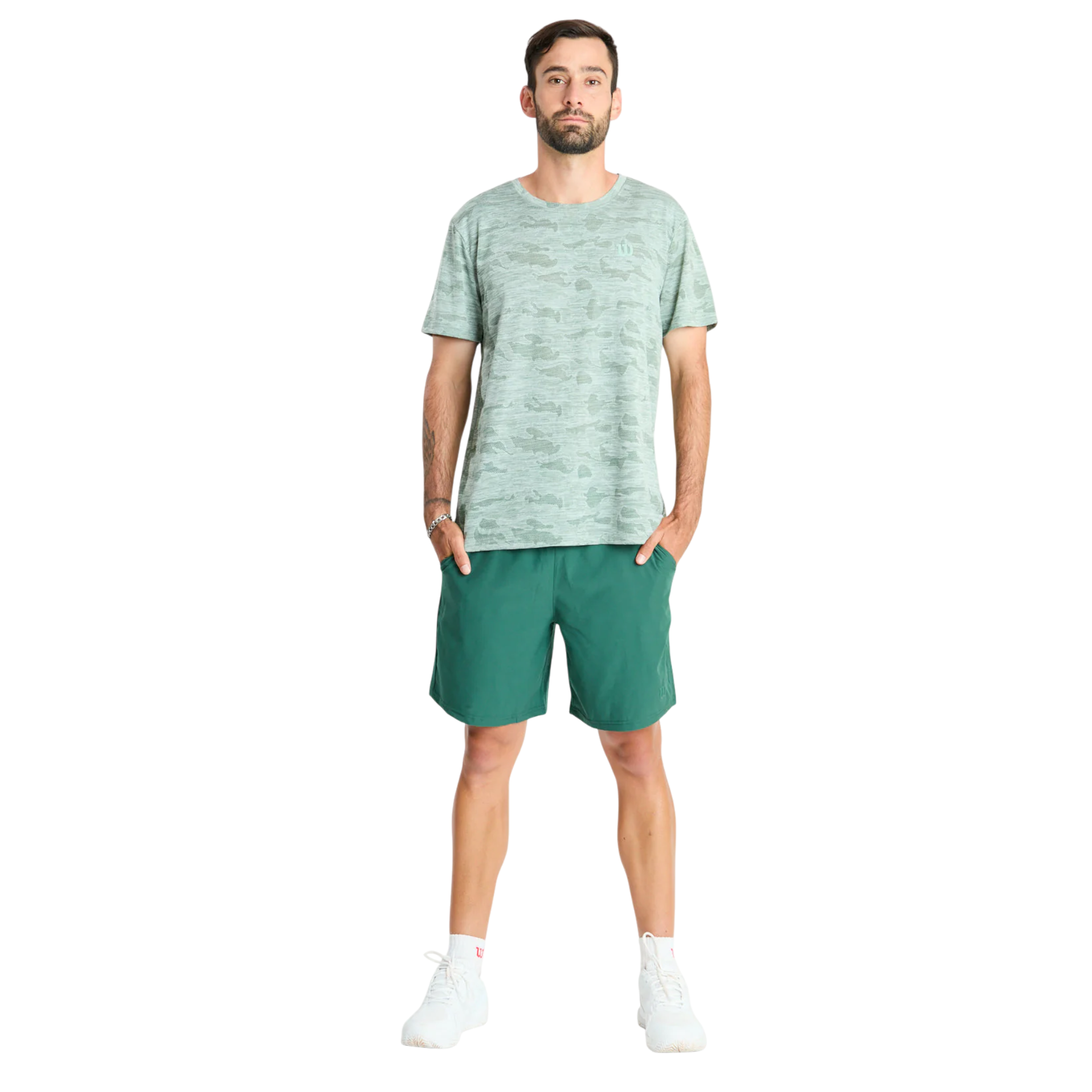 Short Hombre Deportivo Wilson Flex Verde Talla L