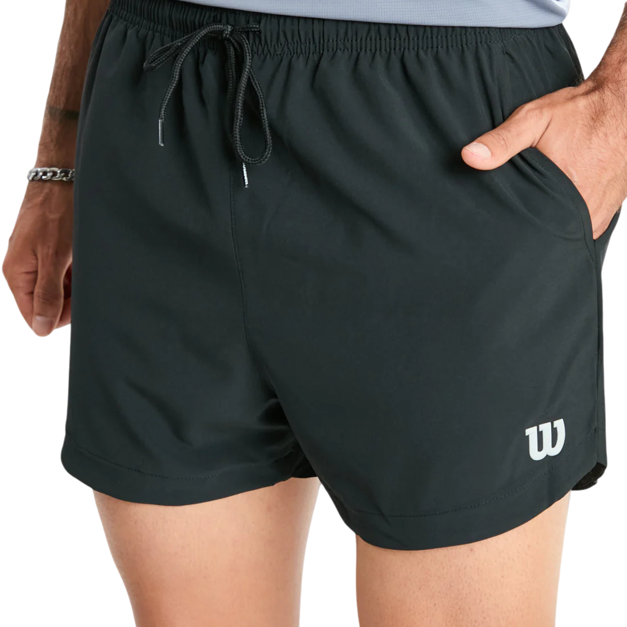 Short Hombre Deportivo Wilson Negro Corto Talla L