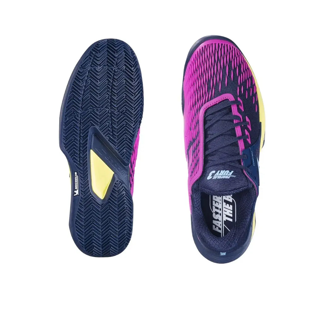 Zapatillas de Tenis Babolat Propulse Fury 3 Clay Men Dark Blue Pink Aero (9.5 US)