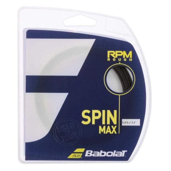 Set Cuerda de Tenis Babolat Rpm Rough Spin Max Black