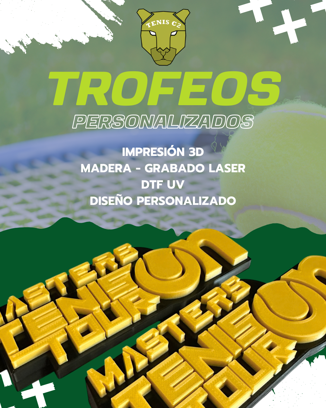TENIS CHICUREO COLINA - TENISC2 31 TROFEOS PERSONALIZADOS